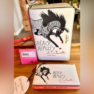 kate spade Storyteller 
Black Beauty 3d Book Crossbody
And Leather Bifold Wallet